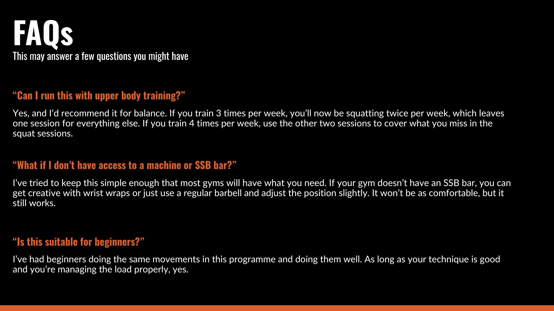 Exercise explanation preview